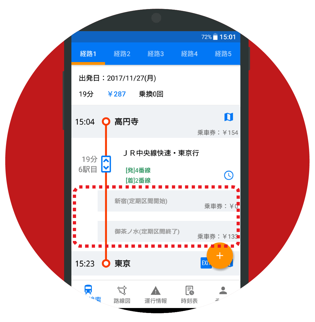 鉄道定期券