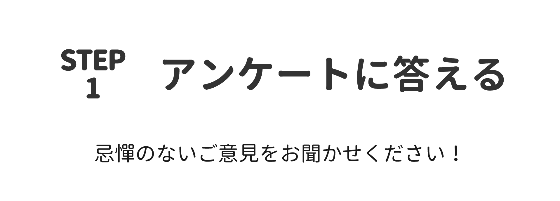 STEP1:アンケートに答える